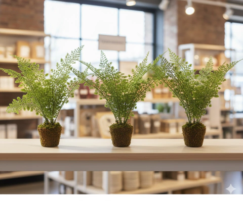 Kokedama con Helecho 40 cm - comprar online