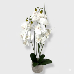 Maceta con Orquídea 10x60 cm - ambientartedeco