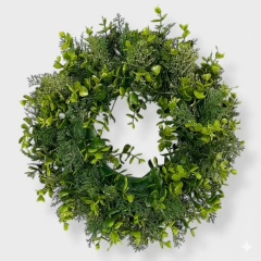 Colgante- Corona o Centro de Eucalipto 35 cm - ambientartedeco