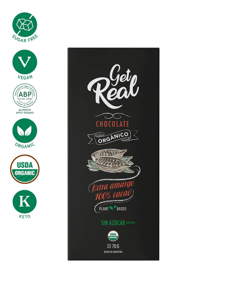 Chocolate 100% cacao GET REAL
