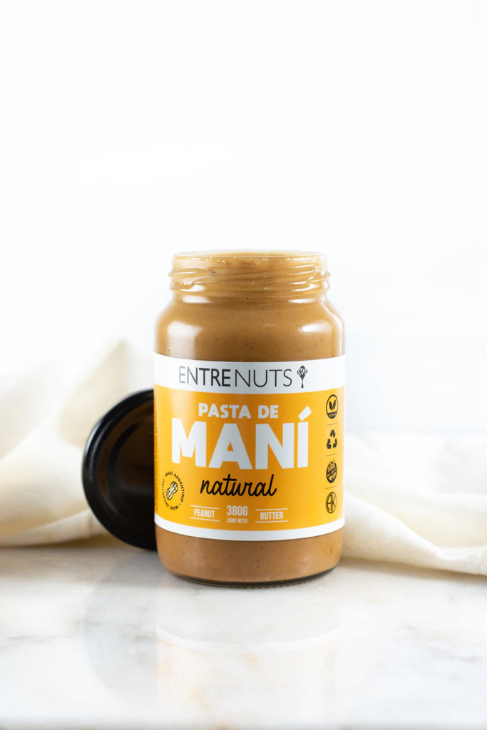 Pasta de maní natural 370g ENTRENUTS