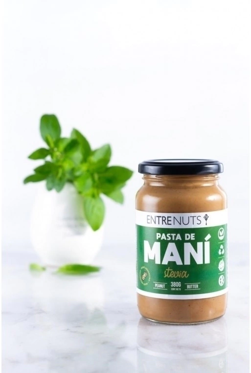 Pasta de maní Stevia 370g ENTRENUTS