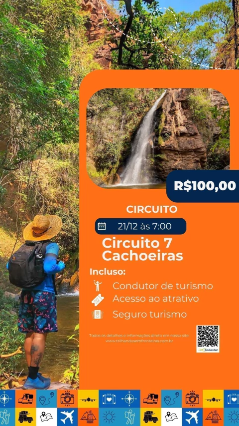 CIRCUITO 7 CACHOEIRAS CHAPADA DOS GUIMARÃES 21 DE DEZEMBRO - comprar online
