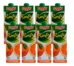 Baggio 1 lt naranja x 8