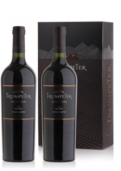Estuche Trumpeter malbec x 2