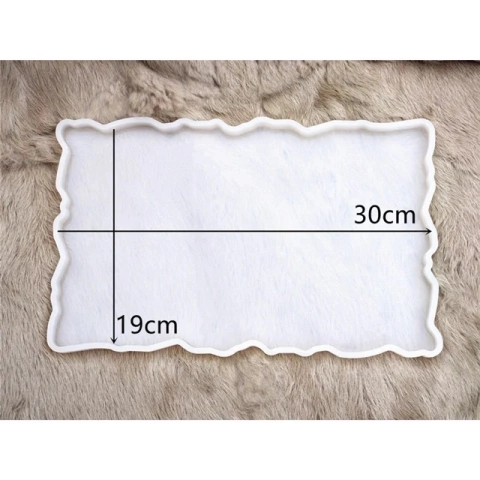 Molde bandeja irregular mediana rectangular