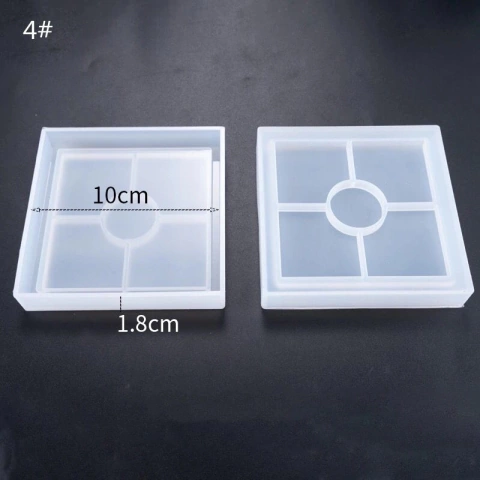 Posavaso con borde x unidad forma cuadrado