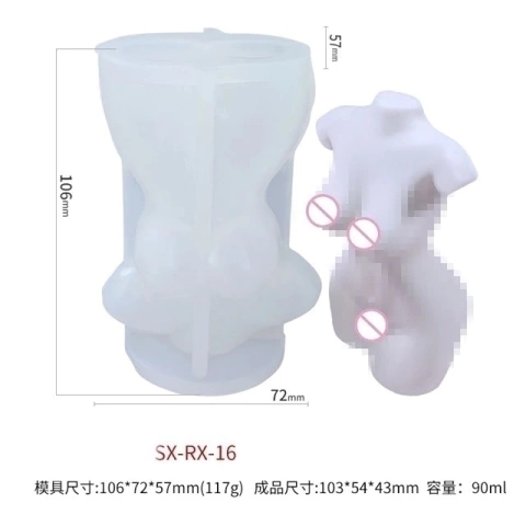 Molde silicona figura mujer
