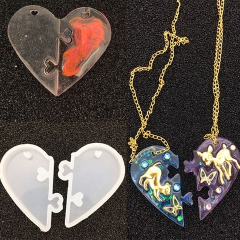 Molde corazon pendiente