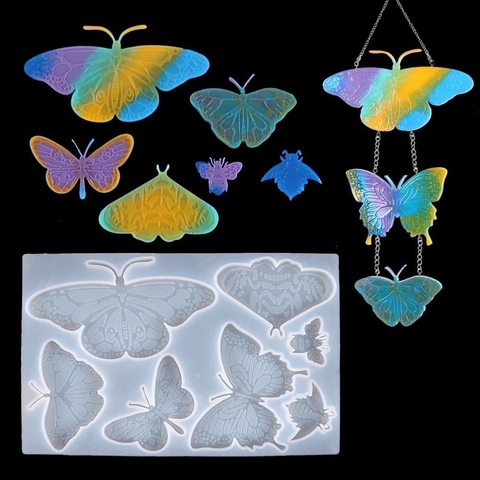 Molde de silicona mariposas