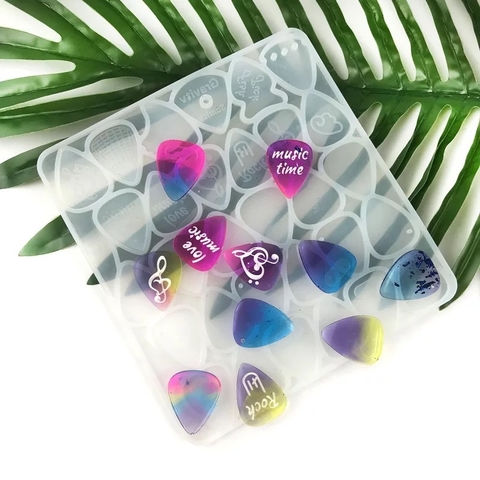 molde de silicona puas guitarra