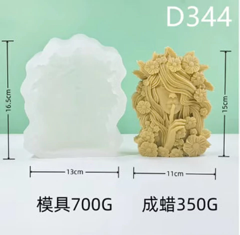 Molde silicona soft vela silencio - comprar online