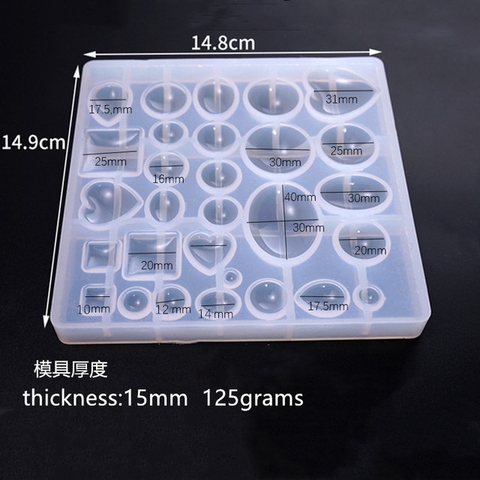 Molde de silicona mediano biyouterie