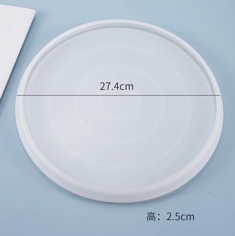 Molde de silicona plato grande con borde