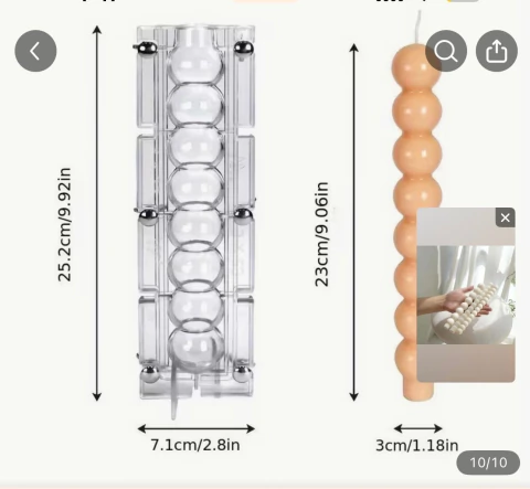 Molde se acrilico vela bolitas - comprar online