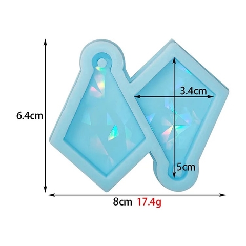 Molde de silicona holografico modelo aros