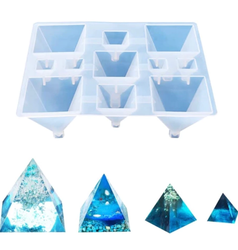 Molde de Silicona Piramides 4 lados