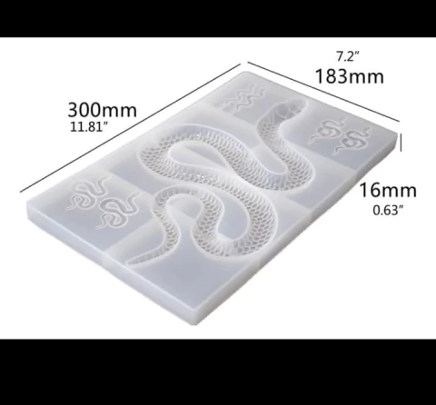 molde silicona serpiente plana - comprar online