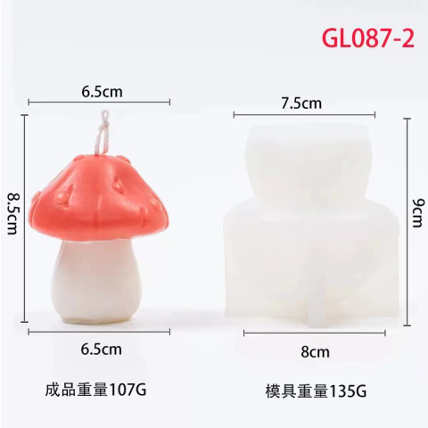 molde de silicona hongo vela - comprar online