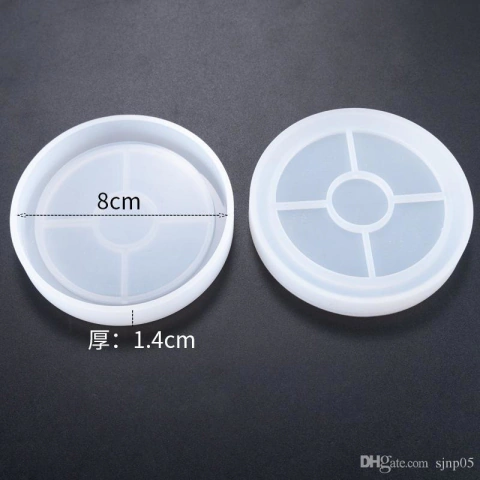 Molde silicona posavaso chico 8cm de diametro