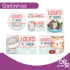 Kit Etiqueta Escolar Gatinhos