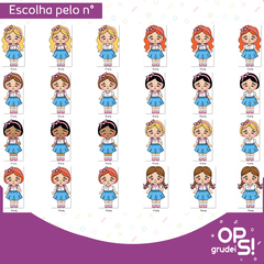 Kit Etiquetas Aluninhas Mascotes na internet