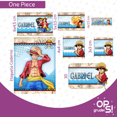 Kit Etiqueta One Piece