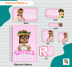 Kit Etiquetas Roblox (rosa)