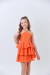 Vestido Laranja Babados - Maria Joaquina Kids