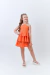 Vestido Laranja Babados - loja online