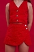 Conjunto Ju Short Saia Red