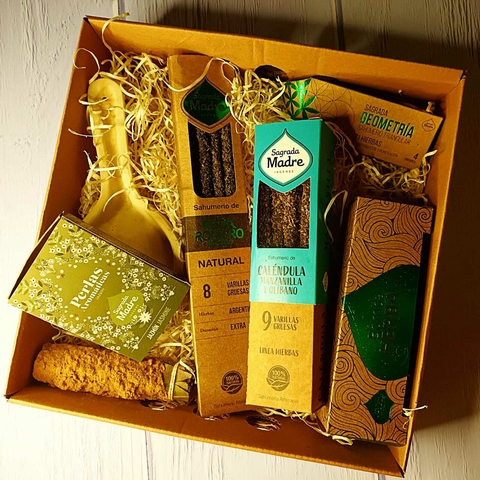 Kit Calendula, Olíbano, Manzanilla & Romero Sagrada Madre