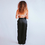 wide leg preta em toque de seda - comprar online