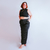 wide leg preta em toque de seda - comprar online