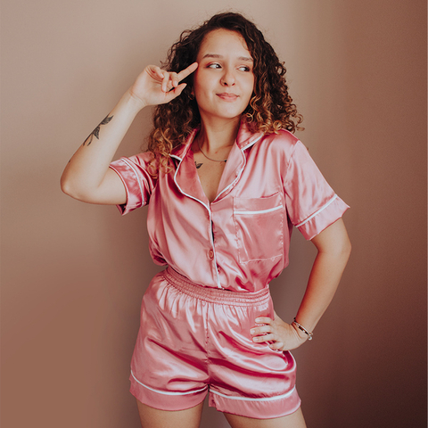 Pijama Americano rosa - comprar online