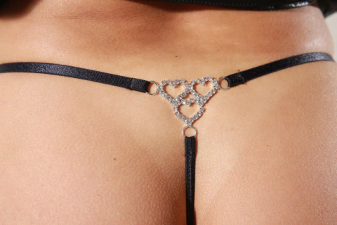 Tanga strass Heartsless MS