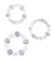 Kit de 3 anillos Beaded ST - comprar online