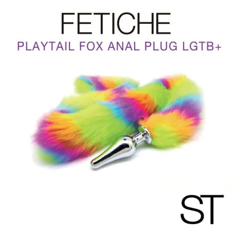 Plug metal con cola LGTB+ ST