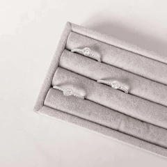 Anel solitário bolinhas em prata - comprar online