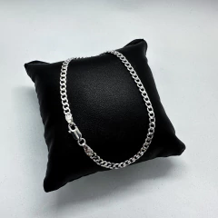 Pulseira grumet 3mm em prata - comprar online