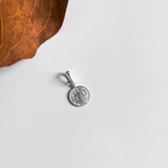 Pingente São Bento em prata