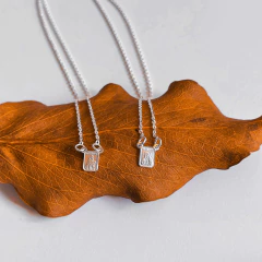 Escapulário N.S do Carmo elo cadeado em prata 1mm