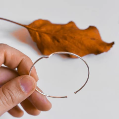 Bracelete em prata 1mm - comprar online