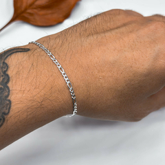 Pulseira 3x1 em prata 2,7mm