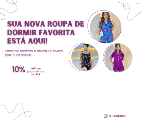 Imagem do banner rotativo DanLu Sleepwear