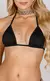 Top Feminino Preto de Fita para Marquinha de Bronze Perfeita