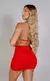 Saia Vermelho Franzida - comprar online