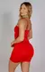 Vestido feminino Vermelho Alcinha Removível - comprar online