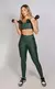 Conjunto legging + top verde militar