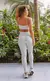 Conjunto Feminino Fitness Básico Calça e Top Silver na internet